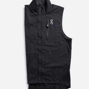NWT! ON Running Men's Weather Vest Lightweight Weatherproof Color Black Large